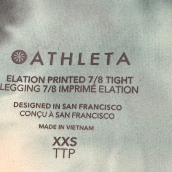 Athleta Women's Set: Elation 7/8 tights and Conscious Crop Sports Bra XS/XXS - Picture 13 of 16
